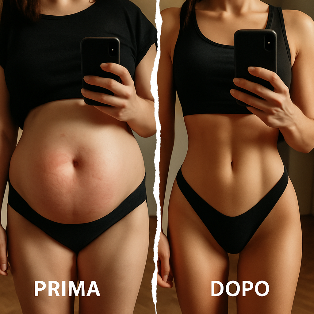 Prima e dopo pancia