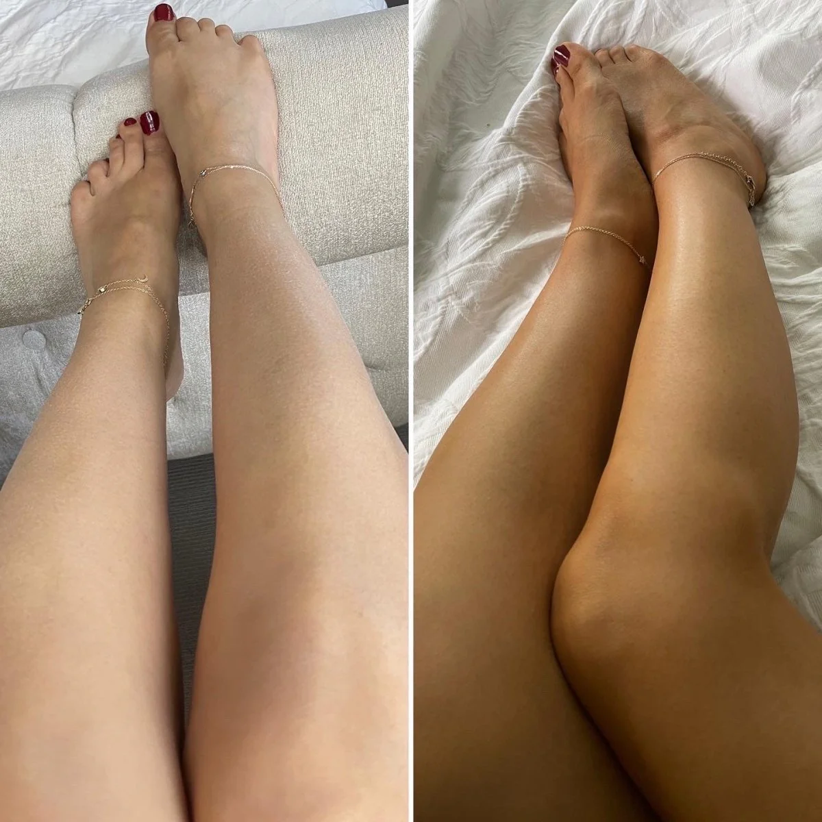 Prima e dopo l'uso di ULTRA BRONZE